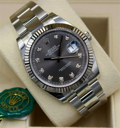 cerco quadrante rolex bay data|Rolex Datejust 41 original diamond dial full set .